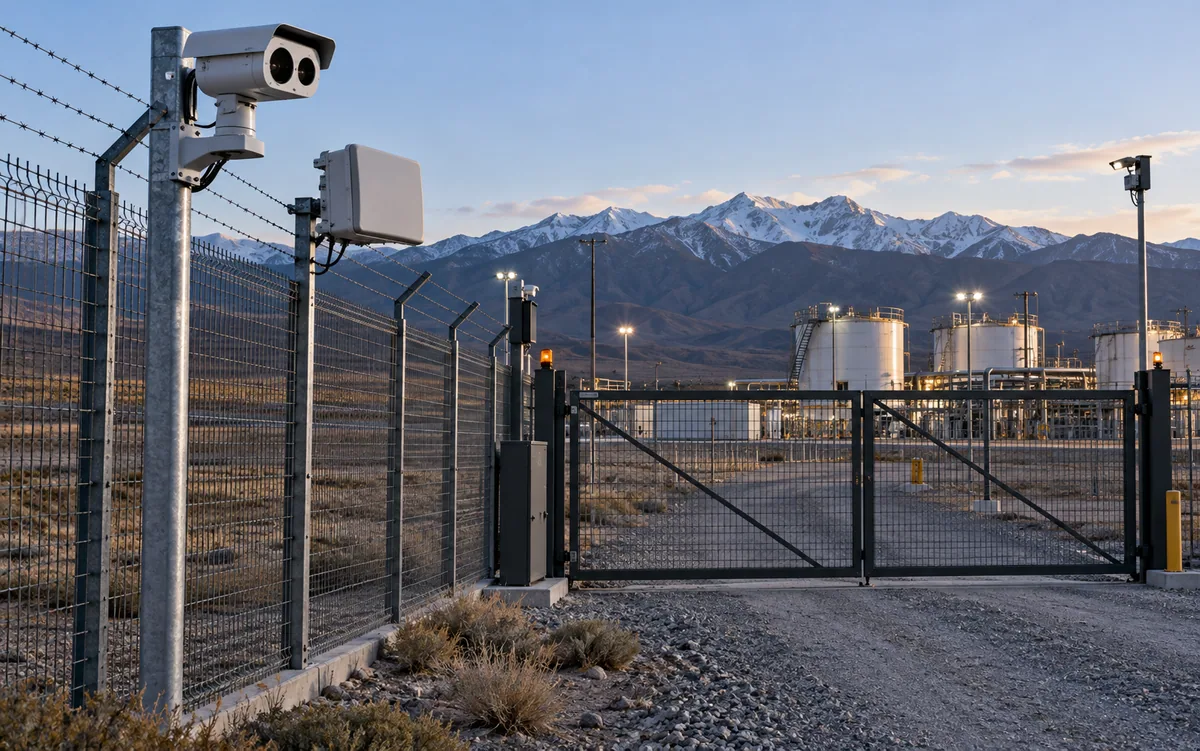 Protección perimetral de una instalación crítica
