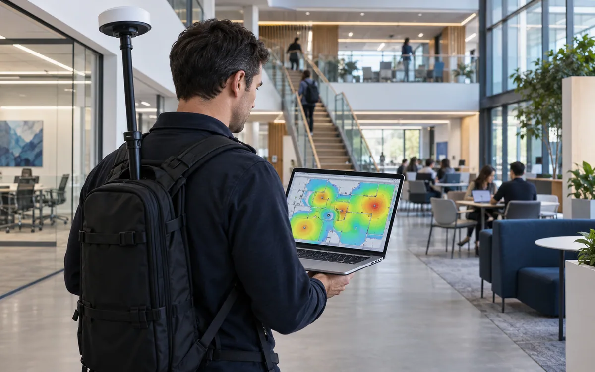 Relevamiento técnico y mapa de cobertura WiFi